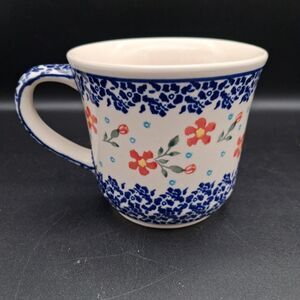 Polish Pottery 16 oz Coffee Mug by Zaklady Boleslawiec Polish Stoneware